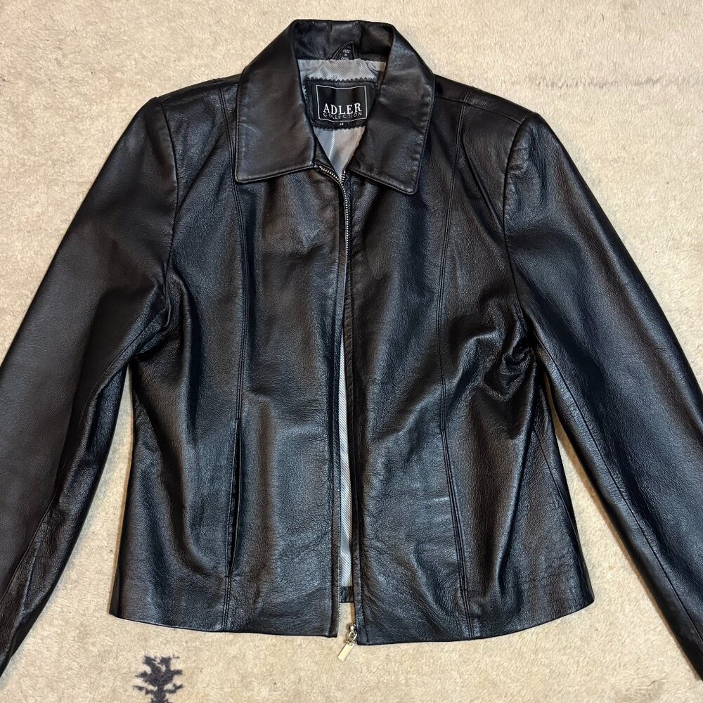 Adler Collection Leather Jacket Size Medium